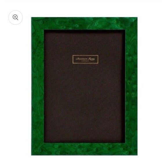 Addison Ross Malachite green Poplar Veneer England Picture Frame 4 X 6 Sold Out - Picture 2 of 11